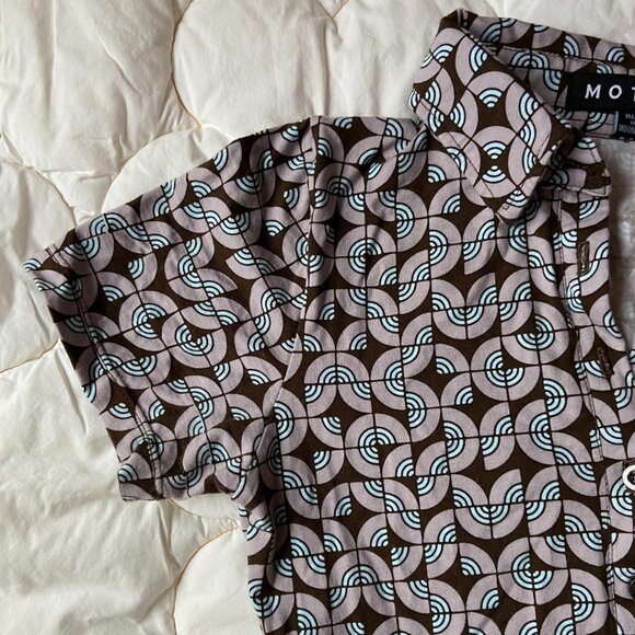 Motel Rocks Retro 60s Collared Dress | Urban Outfitters - Picture 2 of 3